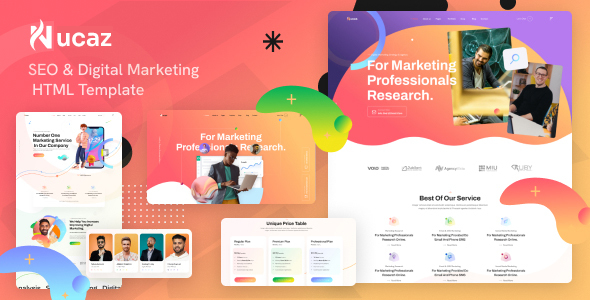 Nucaz - Digital Marketing & SEO HTML Template