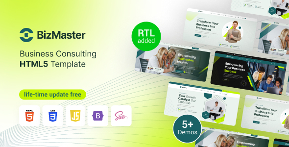 BizMaster - Consulting Business HTML Template Multipurpose
