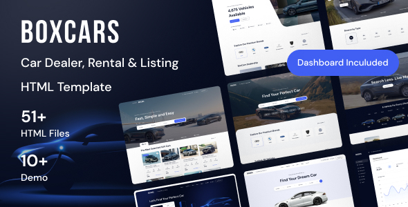 Boxcar- Car Dealer, Rental & Listing HTML Template