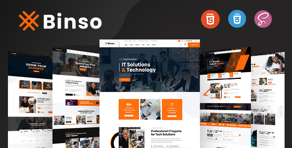Binso - Digital Agency HTML Template
