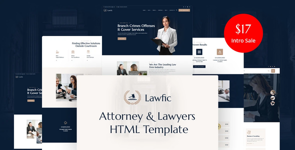 Lawfic - Attorney and Lawyer HTML Template