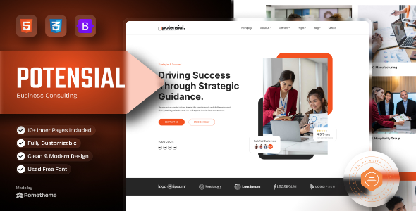 Potensial - Business Consulting HTML Template