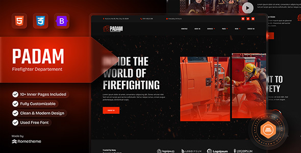 Padam - Firefighter Departement HTML Template