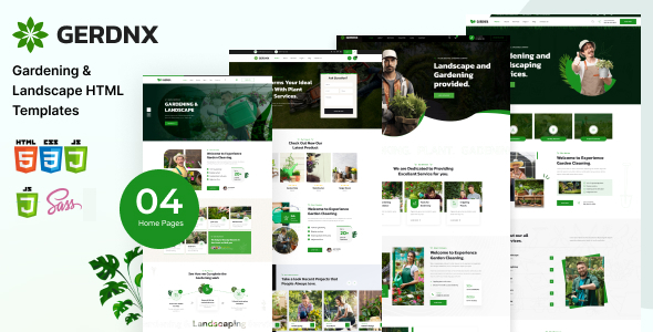 Gerdnx - Gardening And Landscaping HTML Template