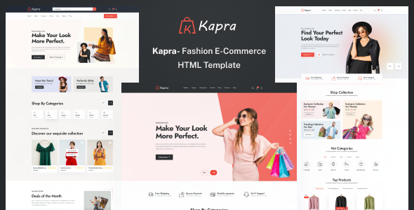 Kapra - Fashion E-Commerce HTML Template