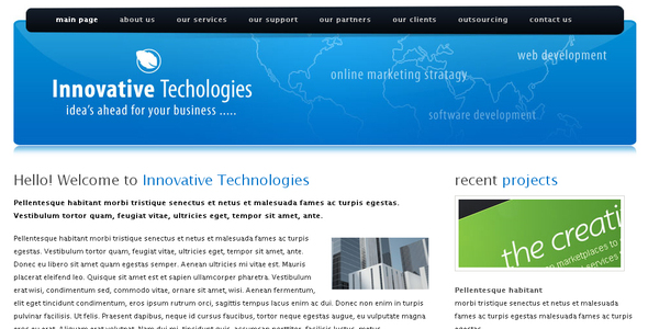 Innovative Technologies Html Template