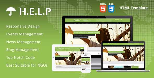 HELP - NGO HTML Template