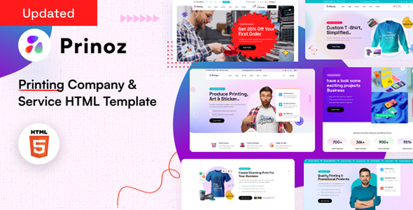 Prinoz- Printing company & Service HTML template