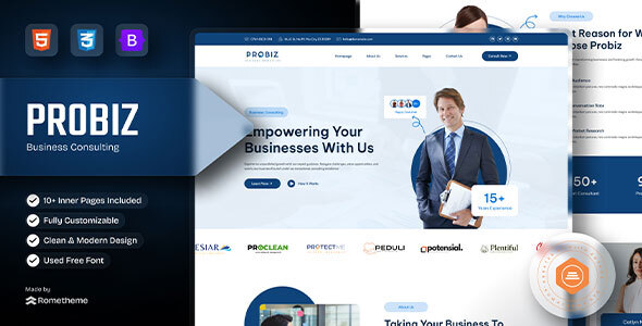 Probiz - Business Consulting HTML Template