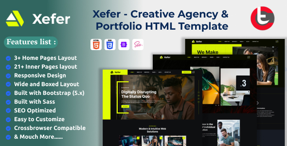 Xefer - Creative Agency & Portfolio HTML Template