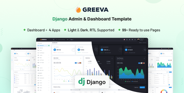 Greeva - Django Admin & Dashboard Template (Django 5)