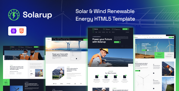 Solarup - Solar & Wind Renewable Energy HTML5 Template