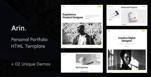 Arin | Personal Portfolio HTML Template