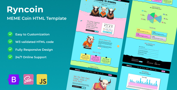 Ryncoin - Meme Ico Coin Bootstrap Template