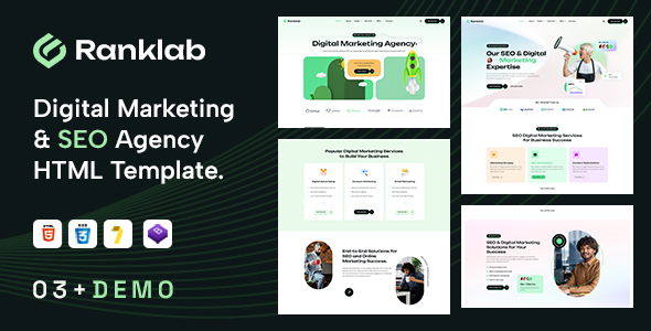 Ranklab - Digital Marketing Agency HTML5 Template