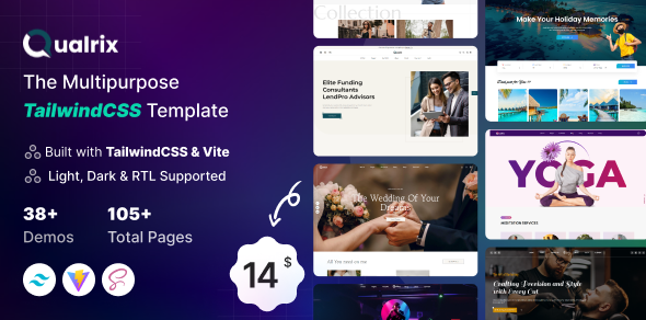 Qualrix - The Multipurpose TailwindCSS Template