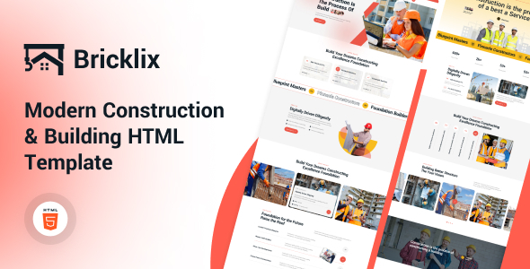 Bricklix - Modern Construction & Building HTML Template