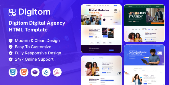 Digitom - Creative Digital Agency HTML Template