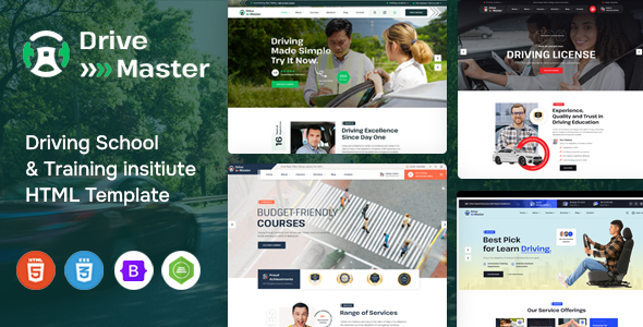 Drive Master - Driving School HTML Template