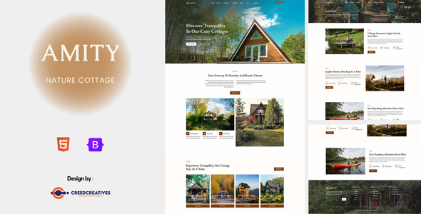 Amity - Nature Cottages Html Template