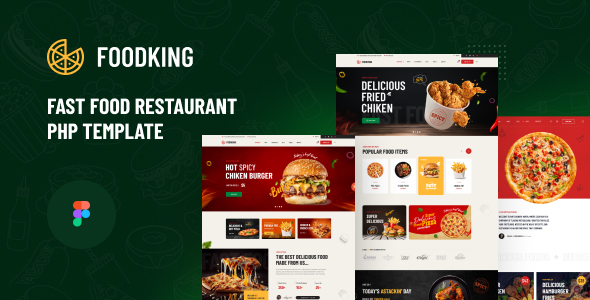 Foodking - Fast Food Restaurant PHP Template
