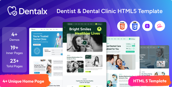 DentalX - Dentist & Dental Clinic HTML Template