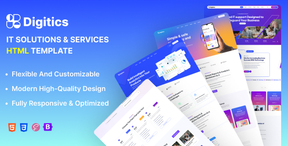 Digitics - Creative Digital Agency & Tech Firm Template