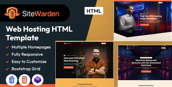SiteWarden | Web Hosting HTML Template