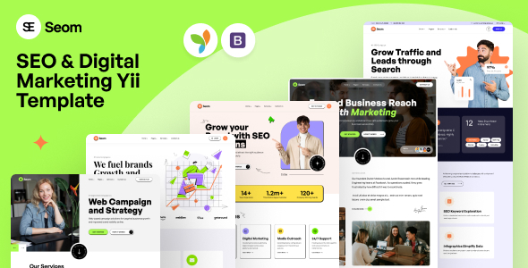 Seom - SEO & digital marketing Yii Template