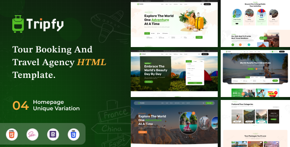 Tripfy - Travel Agency and Tour Booking HTML Template