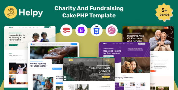 Helpy - Charity And Fundraising  CakePHP Template