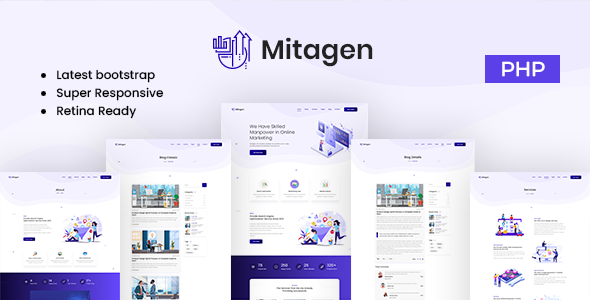 Mitagen - SEO / Marketing Agency PHP Template