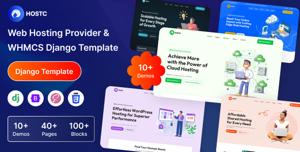 Hostc - Web Hosting Provider & WHMCS Django Template