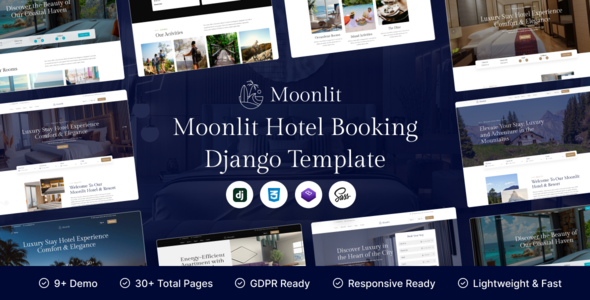 Moonlit -Django Hotel Booking Template