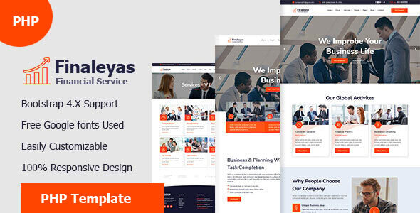 Finaleyas - Corporate & Financial Business PHP Template