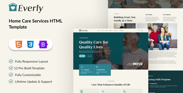 Everly - Home Care Services HTML Template