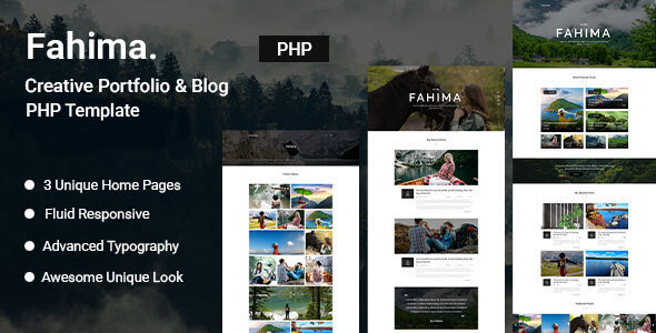 Fahima - Creative Portfolio & Blog PHP Template