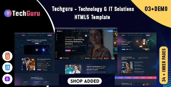 Techguru - Technology & IT Solutions HTML5 Template