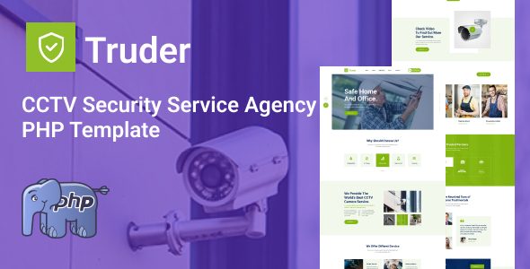 Truder - CCTV Security Service Agency PHP Template