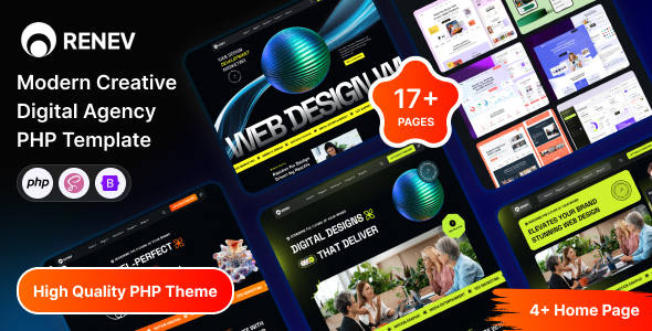 Renev - Modern Creative Digital Agency PHP Template