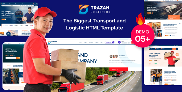 Trazan - Transportation & Logistics Business HTML Template