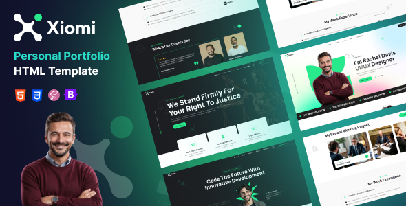 Xiomi - Personal Portfolio HTML Template