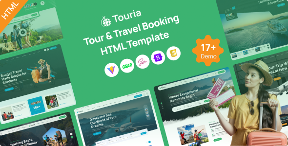 Touria - Tour & Travel Booking HTML Template
