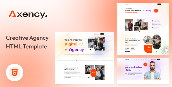 Axency – Digital & Consulting Agency HTML Template