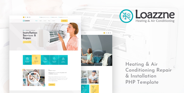 Loazzne - Heating & Air Conditioning Repair & Installation Services PHP Template