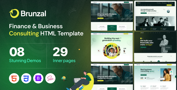 Brunzal - Finance & Business Consulting Template