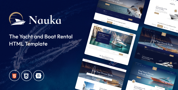 Nauka - Yacht Club and Rental Boat HTML Template
