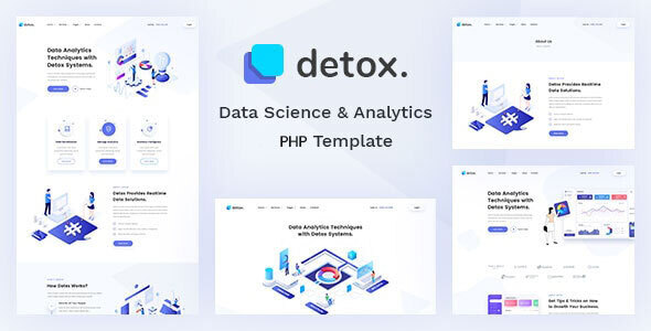 Detox - Data Science & Analytics PHP Template
