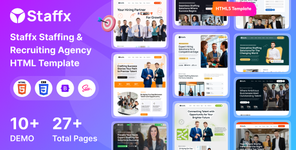 Staffx - Staffing & Recruiting Agency HTML Template