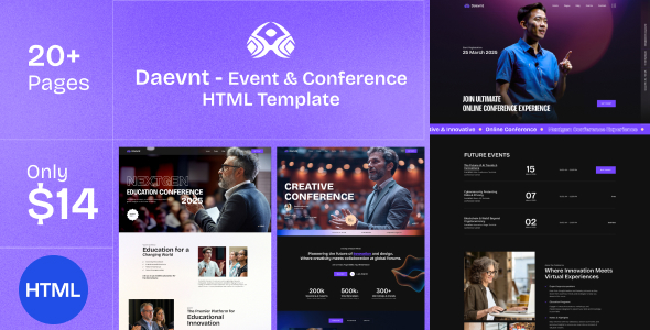 Daevnt – Event and Conference HTML Template